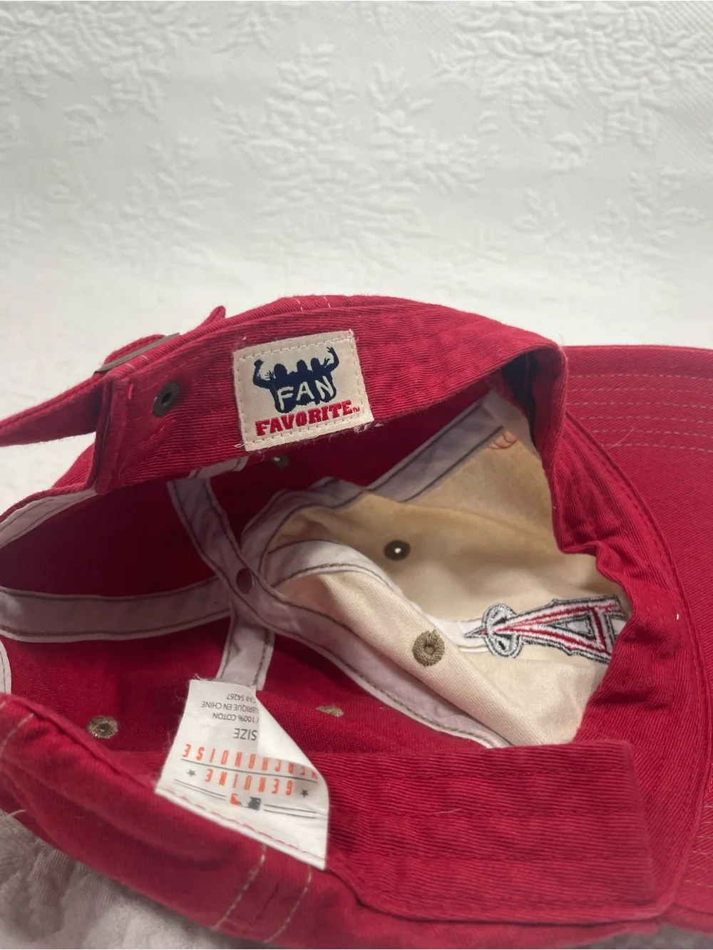 Los Angeles Angels Two-Tone Kids Baseball Cap - Red & Cream